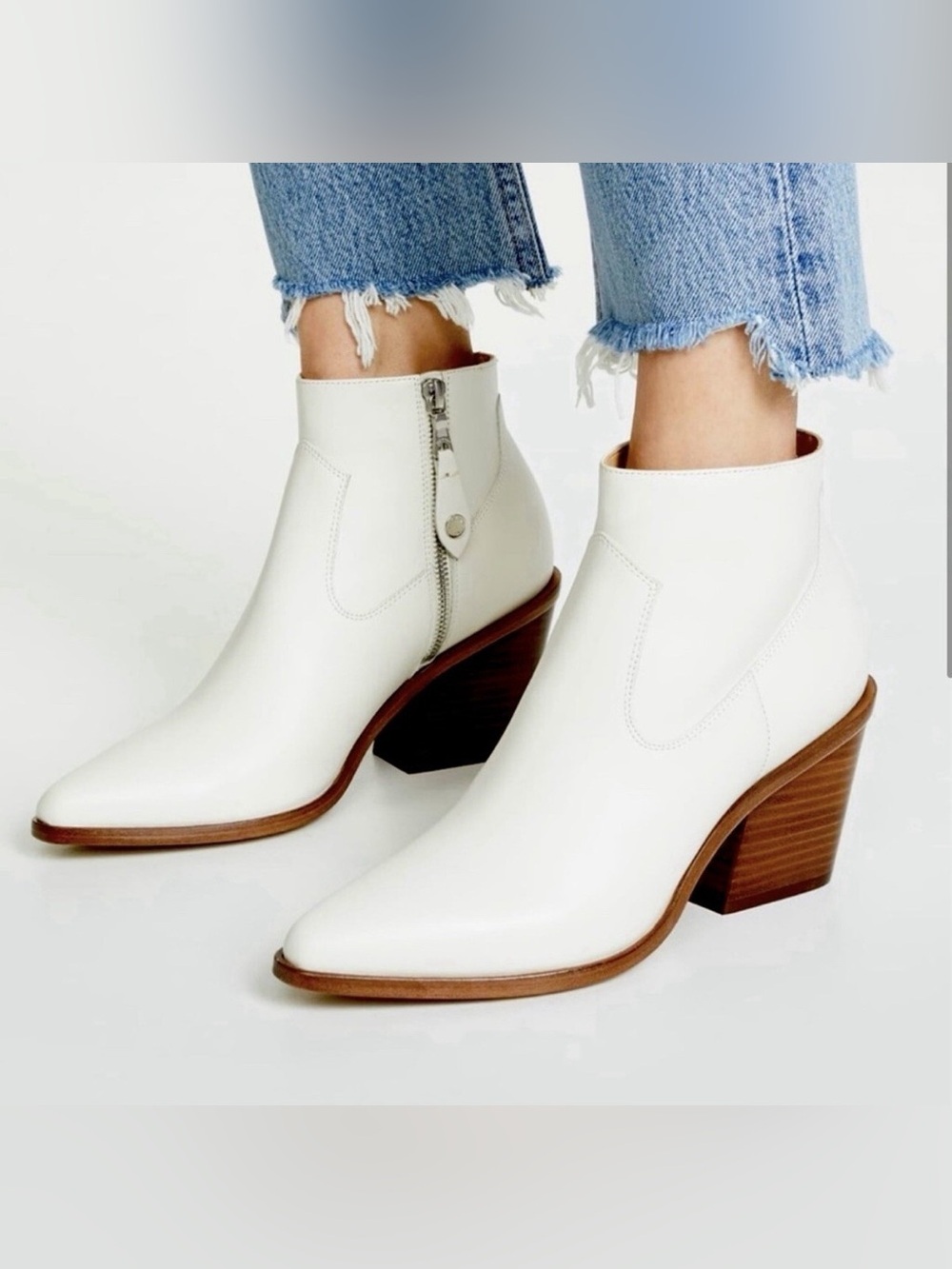 🤍 Rag & Bone Razor Leather Ankle Booties Size EU 39.5 🤍